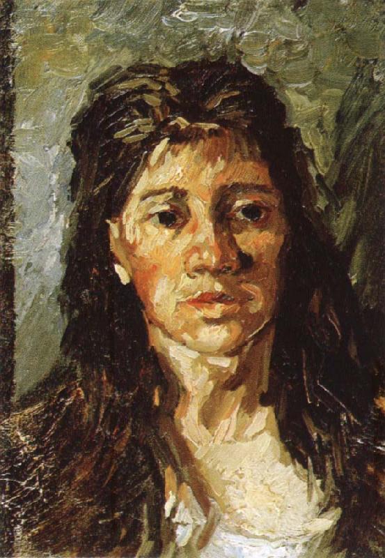 Vincent Van Gogh Study of Portrait of woman oil painting image